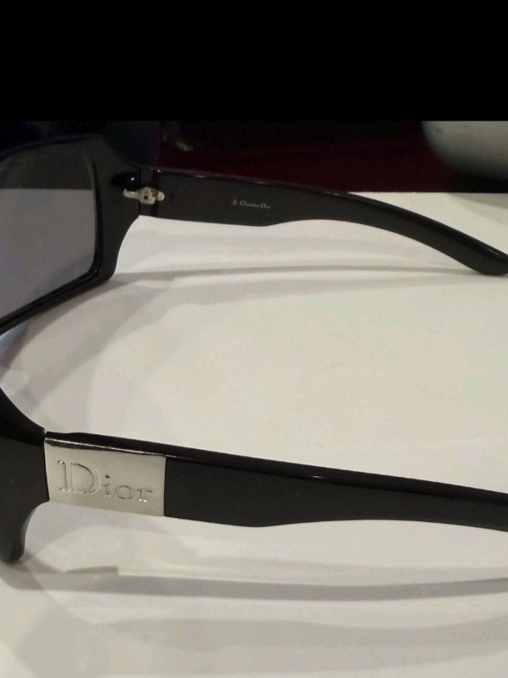 Dior Black Sunglasses with Gray Smoke Lenses - Picture 8 of 10